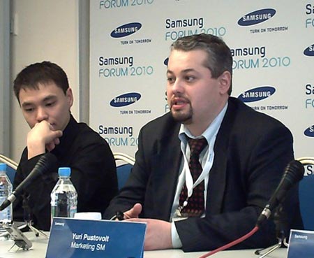 Старший менеджер по маркетингу российского представительства Samsung Electronic Юрий Пустовойт Старший менеджер по маркетингу российского представительства Samsung Electronic Юрий Пустовойт