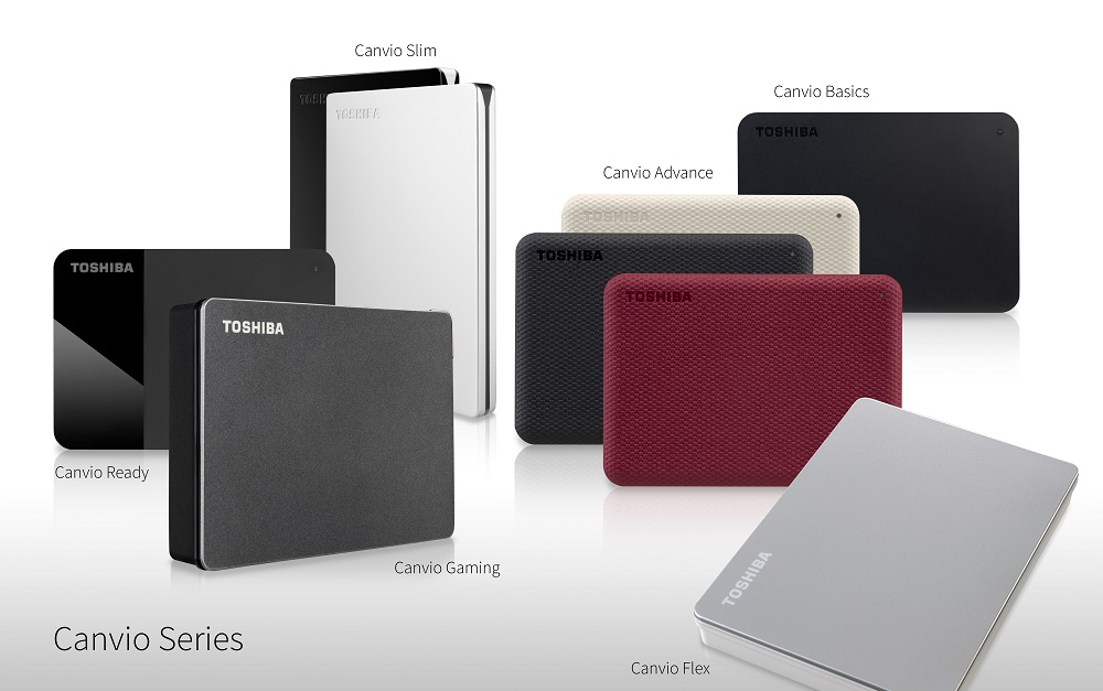 Toshiba расширила линейку портативных накопителей Canvio моделями с новой специализацией и обновлённым дизайном